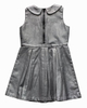 Girl′s Sparkly Argenteous Dress for Play, Girl′s Sleeveless Clothes Dress