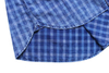 Men′s Checked Plaid Shirt, Casual Grid Short-Sleeved Shirt