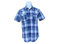 Boutique Comfortable and Breathable Checked Short Sleeve Shirt