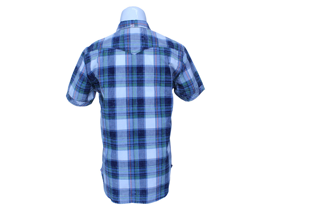 Men's Outdoor Breathable Short-Sleeved Grid Shirt