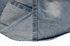 Medium Denim Made Men Long Sleeve Denim Western Style Shirt