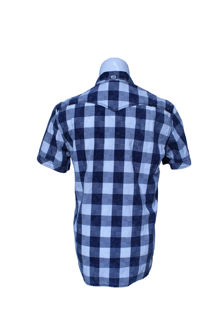 Sweat-Absorbing Shirt for Men, Breathable Short Sleeve Plaid Shirts