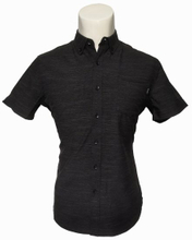 Factory Price Custom Cotton Casual Pure Black Plain Short Sleeve Shirt