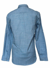 Factory Price Long Sleeves Shirts Blue and White Stripe Shirts for Men