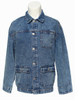 Factory Supplies MD-Long Girl′s Denim Jacket, Light Blue Wash Denim Jackets
