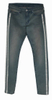 Light Blue Printed Design Denim Casual, Biker Denim Pants