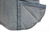 Men′s Denim Short Sleeve Fitted Shirt