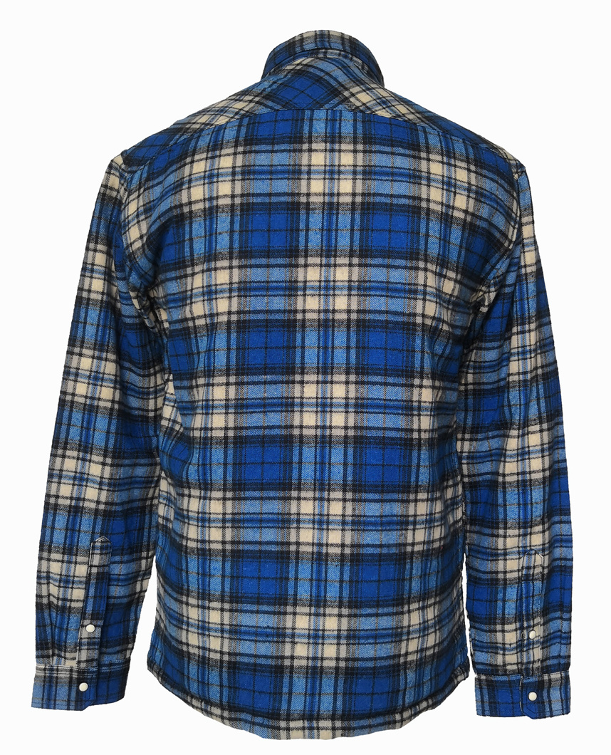 Men's Plaid Jacket Winter Jacket Cotton Filled Jacket Heavy Duty Jacket