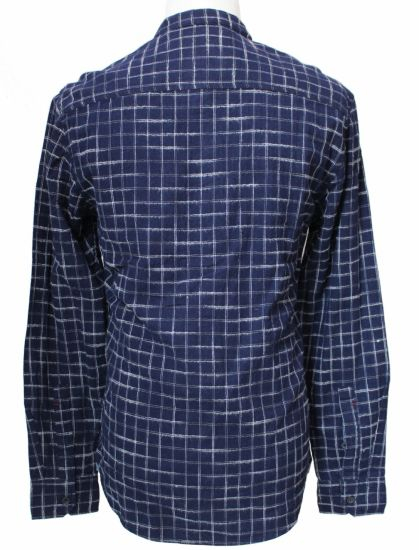 Fashion Boutique Grid Cotton Shirts with Long Sleeve for Men