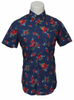 OEM Factory Cotton Casual Fashion Short Sleeve Flora Shirt for Men