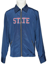 Men′s Navy Blue Printed Poly Bomber Jackets