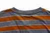 Custom High Men 100% Cotton Round Neck Striped T-Shirt