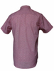 Red Short Sleeve Shirt with Black Spots for Men