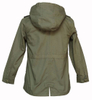 Children′s Zip Fastening Olive Hooded Wind Coat
