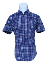 Boutique High Quality Grid Cotton Men′s Shirts with Factory Price