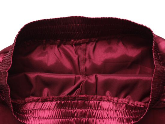 Supple Claret-Red Slacks for Women, Lady′s Slender Casual Pants