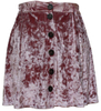 Women′s Short Pink Velvet Skirts, Sparkly Little Skirts