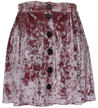 Women′s Short Pink Velvet Skirts, Sparkly Little Skirts
