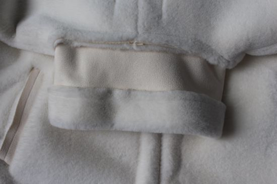 Zip Fastening Suede Winter Warm Outwear Coat for Women
