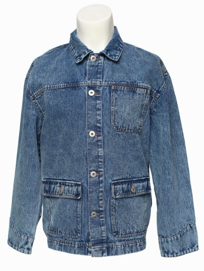 Factory Wholesale Fashion Girl′s Denim Jacket Outwear Denim Jackets