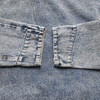 Men′s Cotton Long Sleeve Leisure Denim Jacket Blue Denim Jacket