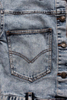 Futuramic Design Girls Denim Jacket with Two Big Pockets, Outwear Denim Jackets