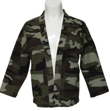High-Grade Men′s Camouflage Denim Kimono