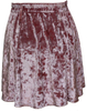 Women′s Short Pink Velvet Skirt