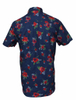 OEM Factory Cotton Casual Fashion Short Sleeve Flora Shirt for Men
