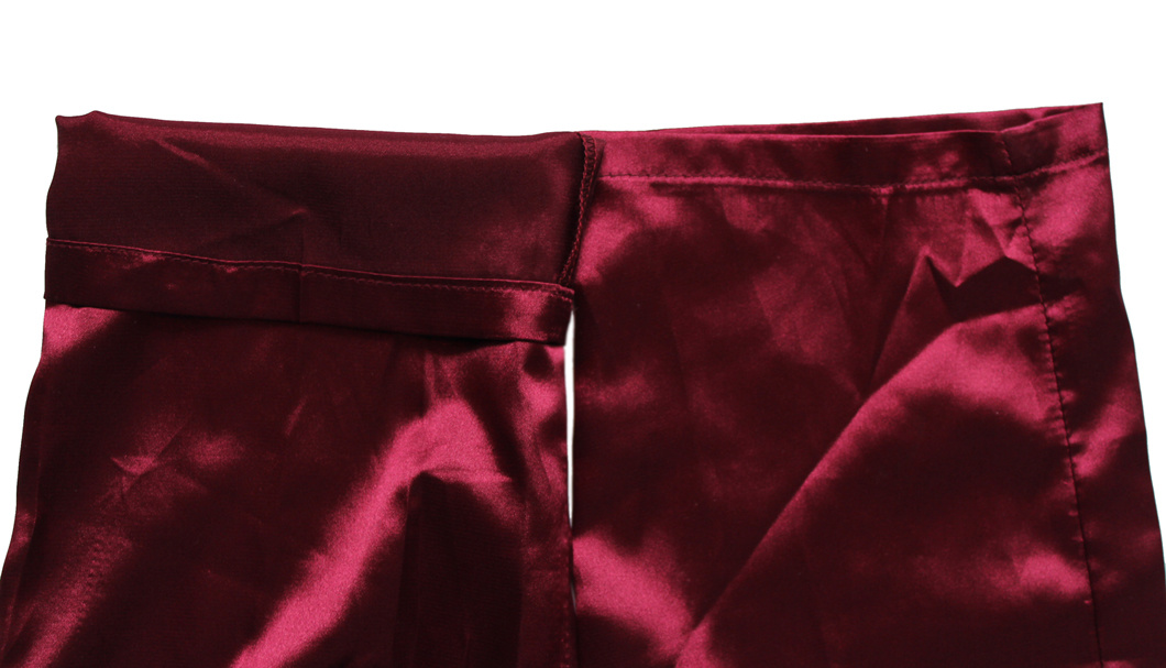 Supple Claret-Red Slacks for Women, Lady's Slender Casual Pants