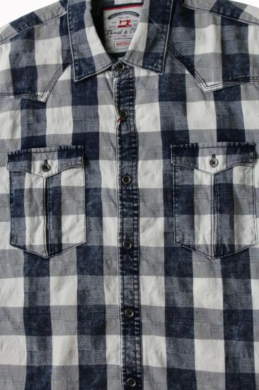Classic Design Casual Grid Short-Sleeved Mens Shirts