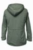 Winter Women′s Coat; Pure Olive Padded Coat Thermal Fleece Lining Windproof Parka