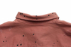 New Arrival Flesh-Coloured Ripped Denim Long Sleeve Shirt for Man