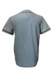 Men′s Denim Short Sleeve Fitted Shirt