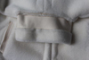 Zip Fastening Suede Winter Warm Outwear Coat for Women with Belt
