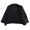 OEM Service Custom Men′s Black Denim Jacket