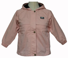 New Arrival Children′s Pure Color Pink Padded Hooded Coat