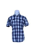 Sweat-Absorbing Shirt for Men, Breathable Short Sleeve Plaid Shirts