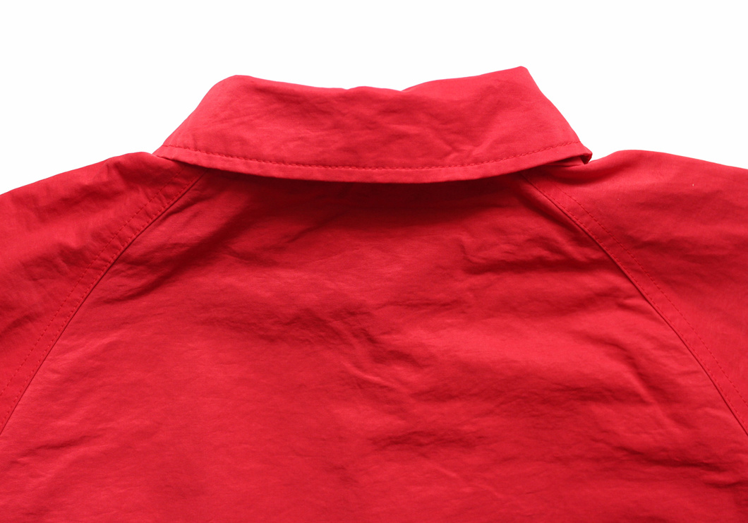 Custom Men's Red and Gray Color Block Windbreaker Jackets