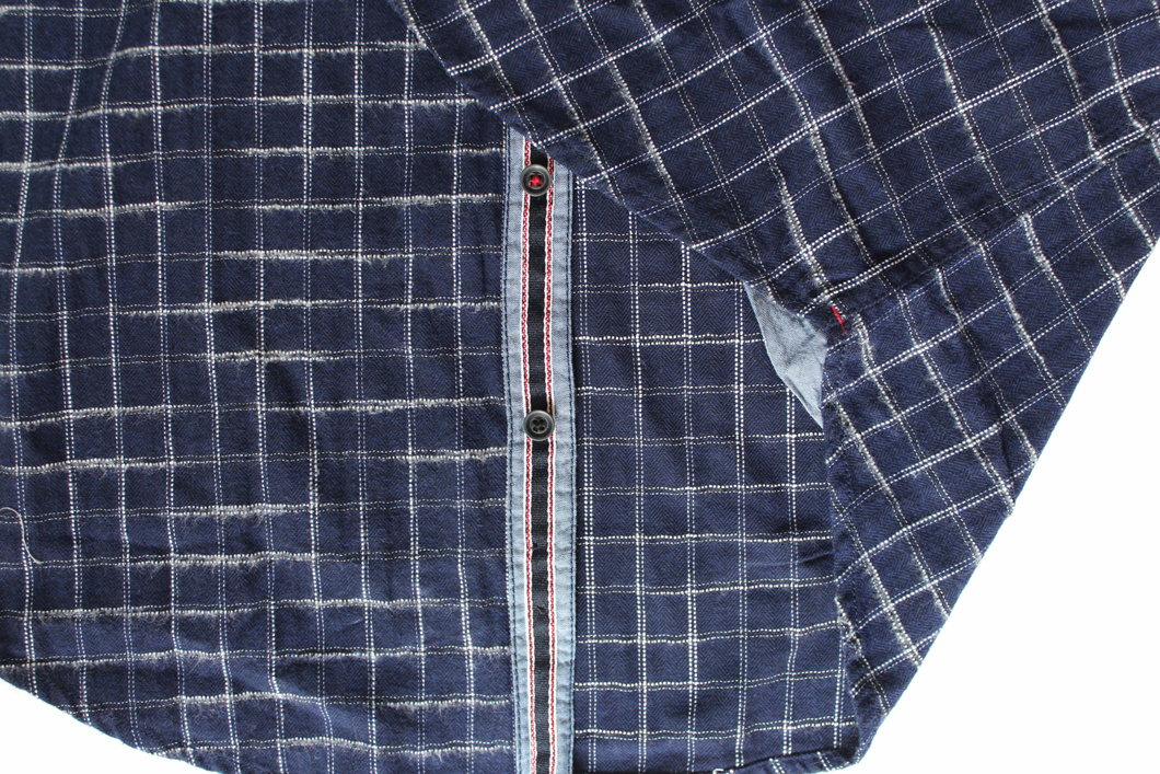Customd High Quality Grid Cotton Men's Long Sleeve Shirts