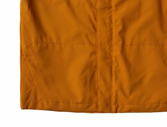 Children′s Zip Fastening Saffron Yellow Hooded Coat