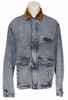 OEM Service Custom Men′s Contrasting Collared Denim Jacket