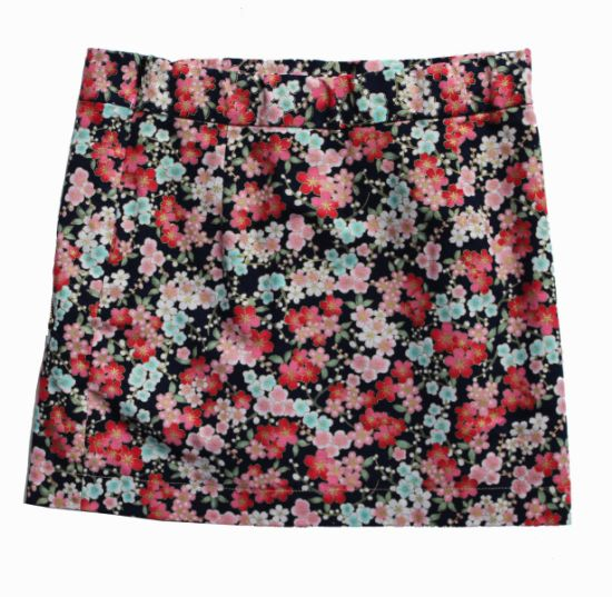 Factory Price Hot Sales Fashion Floral Skirt Women′s Miniskirt