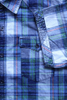 Men′s Outdoor Breathable Short-Sleeved Grid Shirt