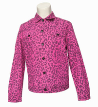 Red Printed Denim Jacket for Men