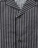 Short Sleeves Shirts Black and White Stripe Shirts for Men