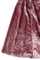 Women′s Short Pink Velvet Skirt