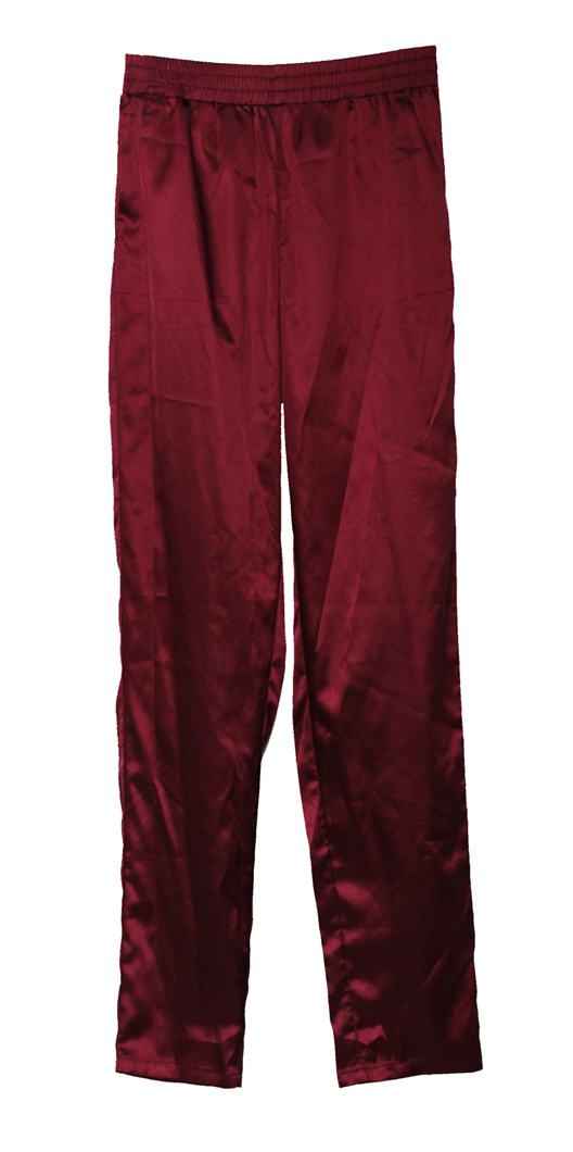 Supple Claret-Red Slacks for Women, Lady's Slender Casual Pants