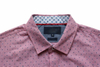 Red Short Sleeve Shirt with Black Spots for Men