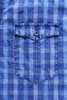 Men′s Checked Plaid Shirt, Casual Grid Short-Sleeved Shirt